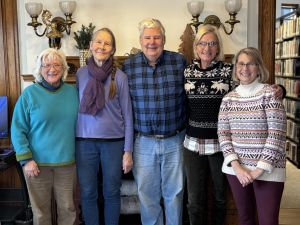 (L-R): Gayle Lacasse, Susan Guney, Jeff Hubbell, Sandy Frost, Linda Verge (L-R): Gayle Lacasse, Susan Guney, Jeff Hubbell, Sandy Frost, Linda Verge